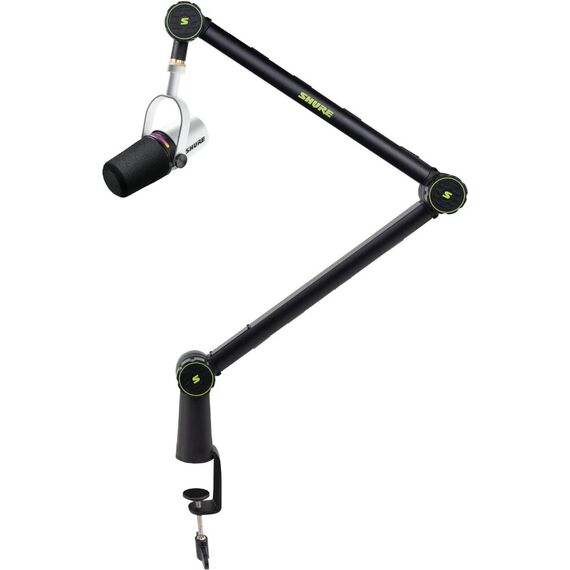 Микрофон для подкаста MV7+-WSHBROADCAST1, White, с подставкой Boom, Тип подставки: Boom, Цвет: White