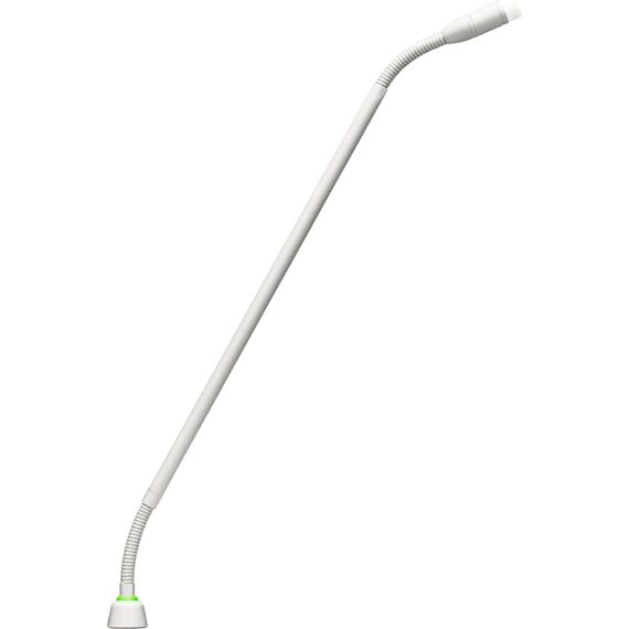 Микрофон Microflex® MX415 c двумя гибкими секциями на гусиной шее, 38,1 см, разъём 6-Pin Modular Connector, White