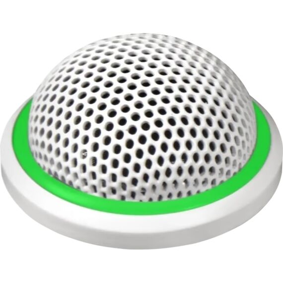 Низкопрофильный врезной конденсаторный микрофон c индикатором MX395W/O-LED, 5 Pin Xlr, White, Индикатор статуса: Двухцветный, Разъем: 5 Pin Xlr, Капсюль: Всенаправленный, Цвет: White