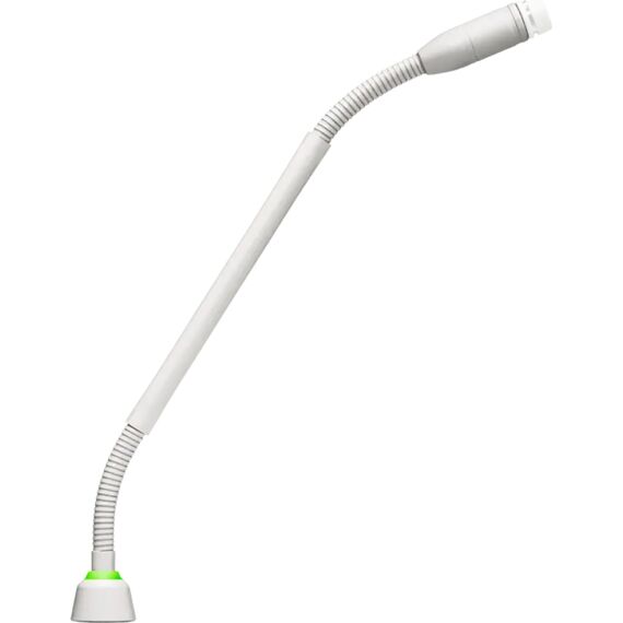 Микрофон Microflex® MX410 на гусиной шее 25,4 см, c двумя гибкими секциями, 6-Pin Modular Connector, White, Крепление на поверхность: Нет, Индикатор статуса: Двухцветный, Предусилитель входит в комплект: Нет, Настольное крепление: Нет, Разъем: 6-Pin Modular Connector, Капсюль: Нет, Цвет: White