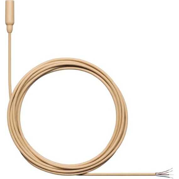 Миниатюрный петличный микрофон TL48T/O-NC-A, Tan, Разъем: Открытые концы кабеля, Цвет: Tan