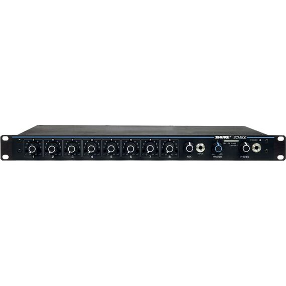 Восьмиканальный микрофонный микшер SCM800