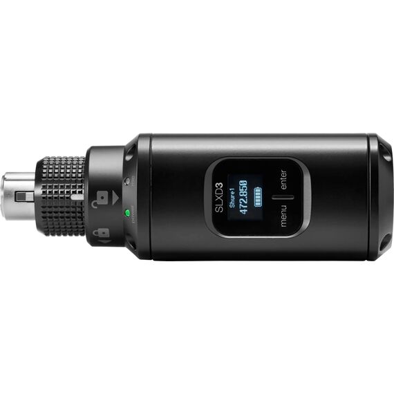 Подключаемый цифровой беспроводной передатчик SLXD3=-H56 с разъемом XLR, Диапазон частот: H56: 518–562 МГц, изображение 2