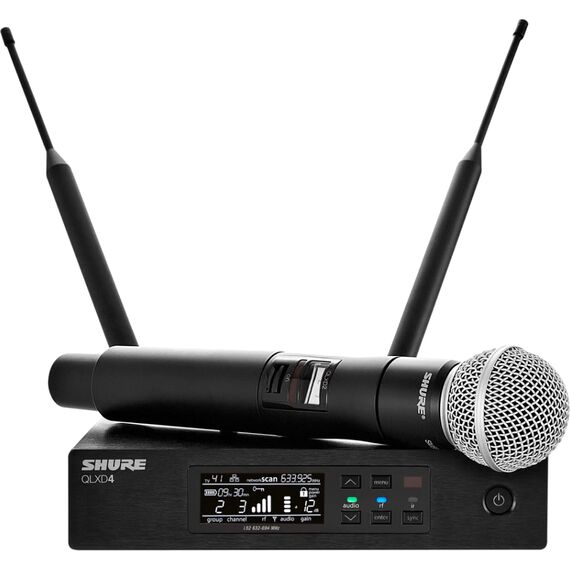 Портативная беспроводная микрофонная система QLXD24E/SM58-G51, Микрофонный капсюль: SM58, Диапазон частот: G51: 470–534 МГц