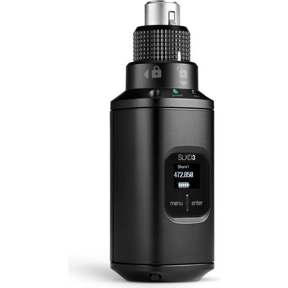Подключаемый цифровой беспроводной передатчик SLXD3=-H56 с разъемом XLR, Диапазон частот: H56: 518–562 МГц, изображение 3