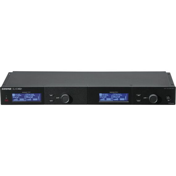 Четырехканальный приемник SLXD4QDAN+ с подключением Dante Audio