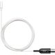 Миниатюрный петличный микрофон TL48W/O-MTQG-A, White, Разъем: Mtqg, Цвет: White
